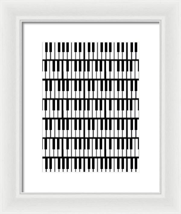 Piano Keys - Framed Print