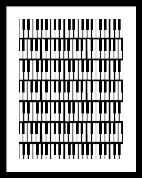 Piano Keys - Framed Print