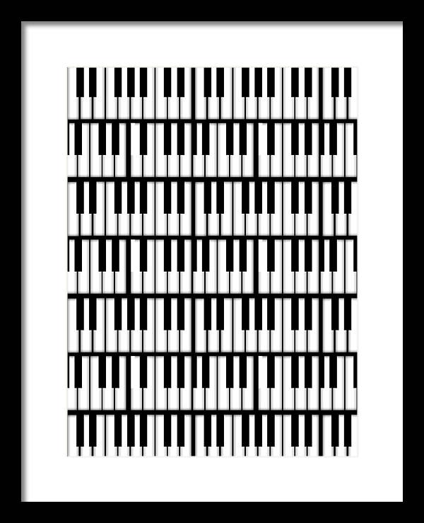 Piano Keys - Framed Print