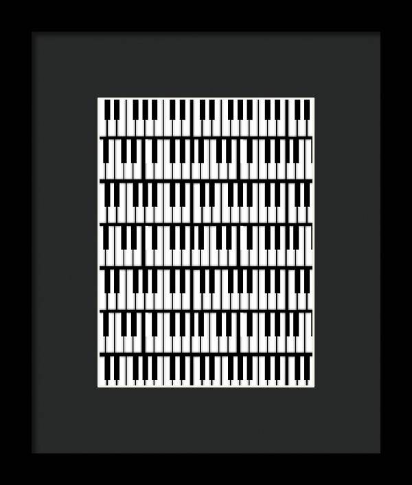 Piano Keys - Framed Print