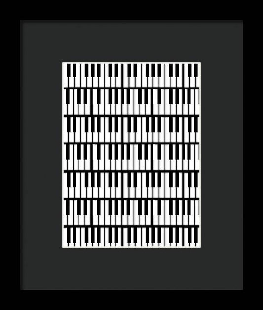 Piano Keys - Framed Print