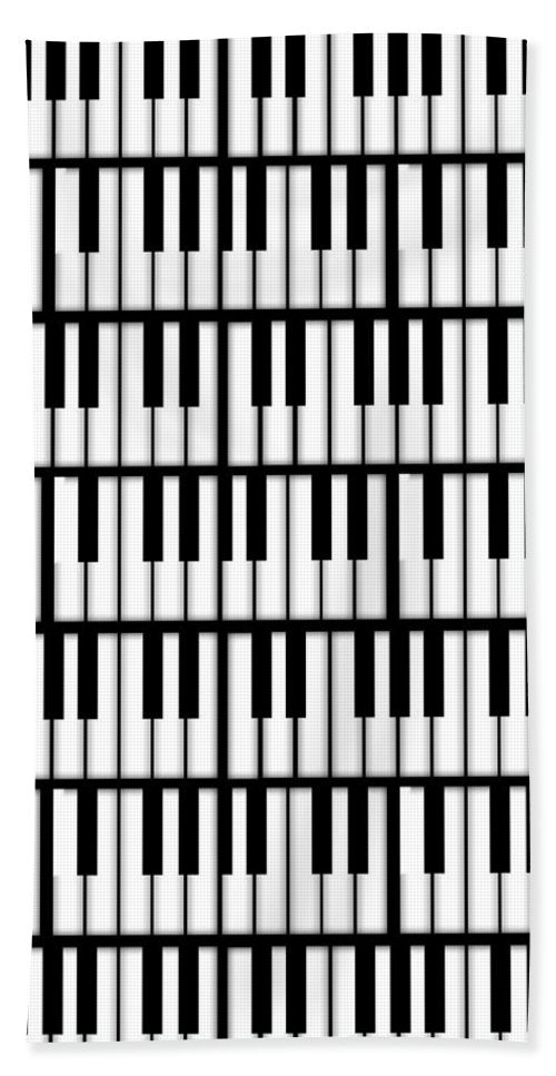 Piano Keys - Beach Towel
