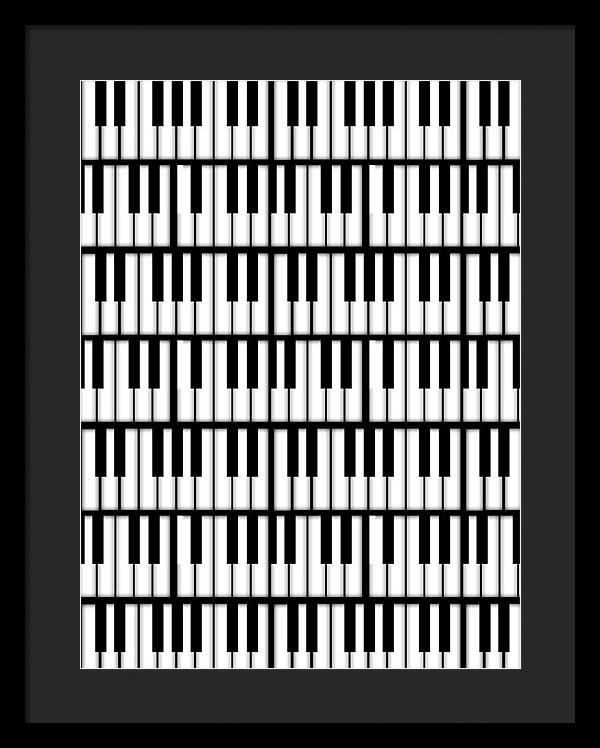 Piano Keys - Framed Print
