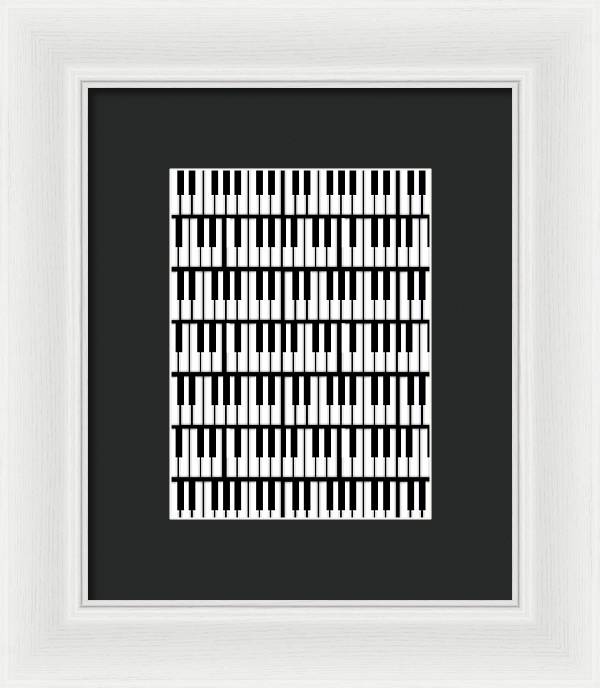 Piano Keys - Framed Print