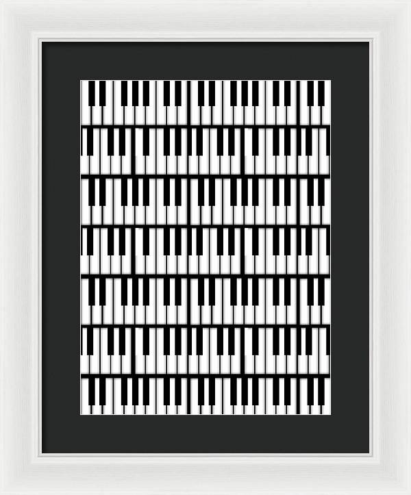Piano Keys - Framed Print