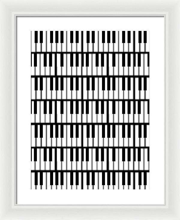 Piano Keys - Framed Print