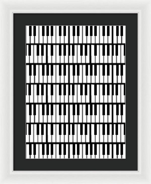Piano Keys - Framed Print