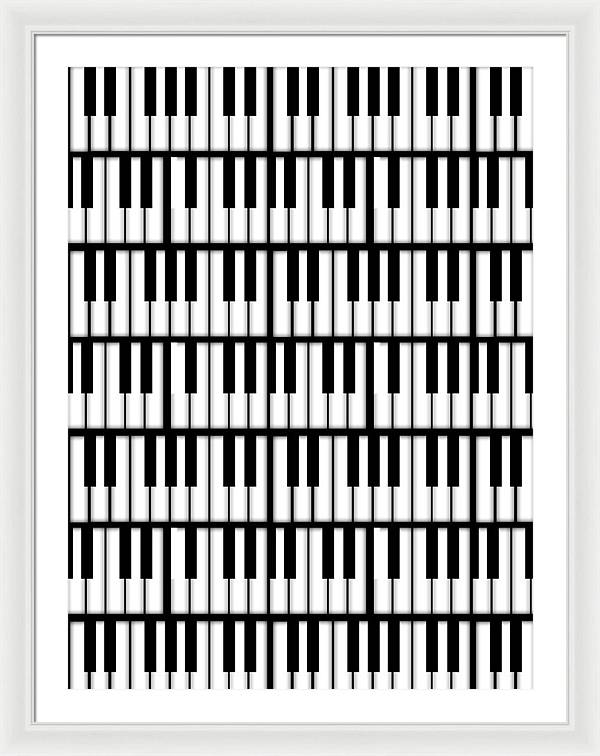 Piano Keys - Framed Print