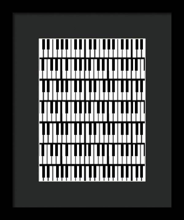 Piano Keys - Framed Print