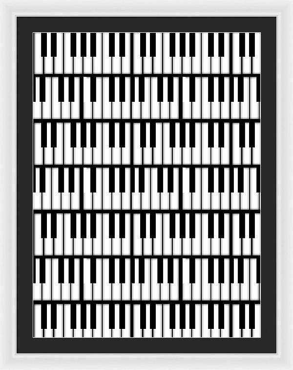 Piano Keys - Framed Print