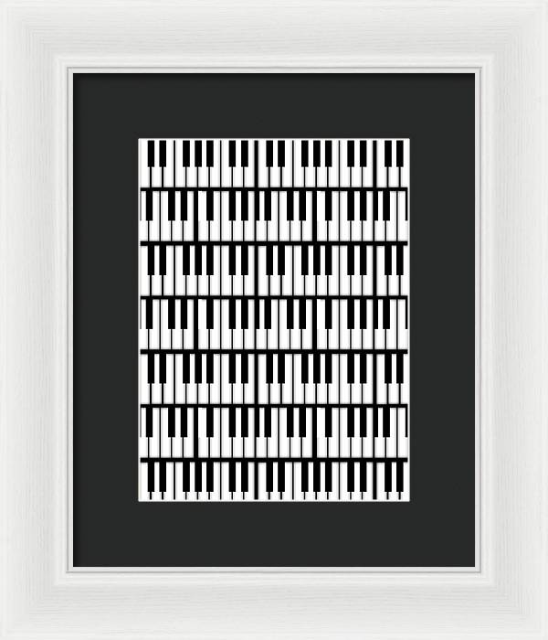 Piano Keys - Framed Print