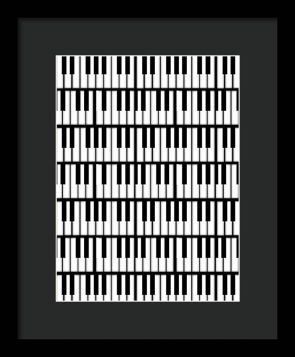 Piano Keys - Framed Print
