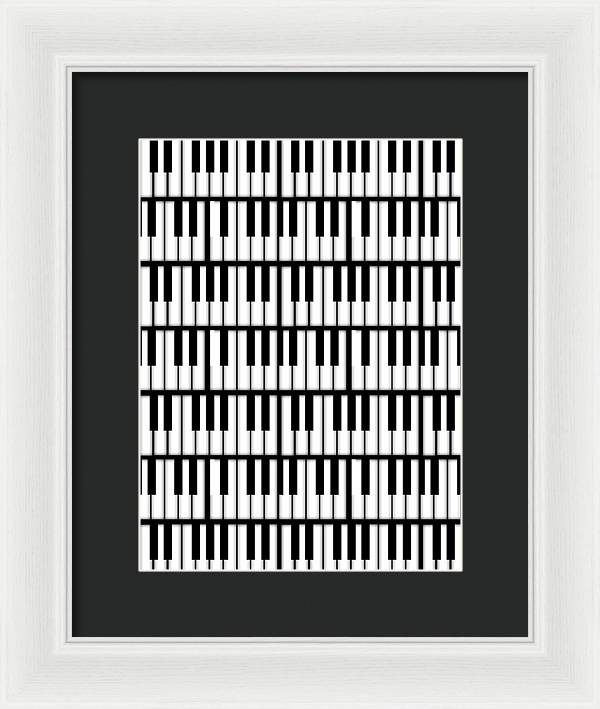 Piano Keys - Framed Print