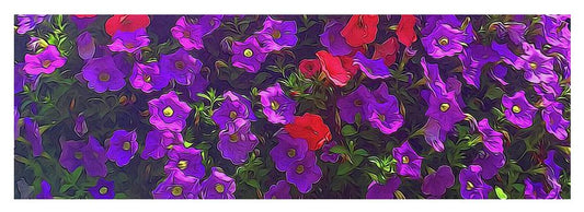 Pile Of Petunias - Yoga Mat