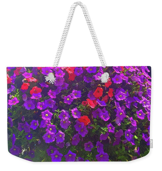 Pile Of Petunias - Weekender Tote Bag