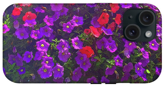 Pile Of Petunias - Phone Case