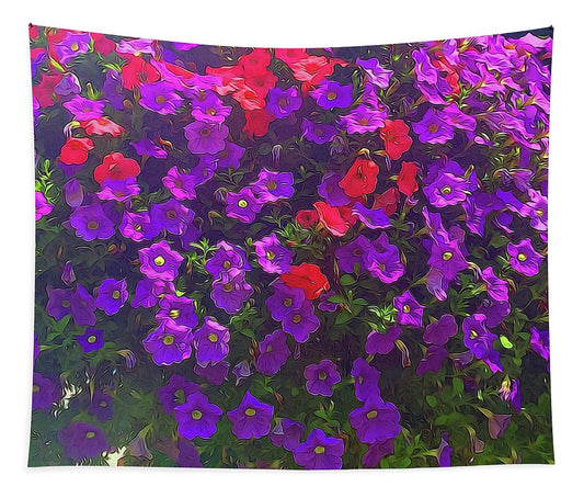 Pile Of Petunias - Tapestry