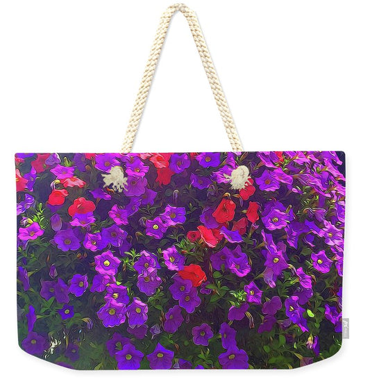 Pile Of Petunias - Weekender Tote Bag