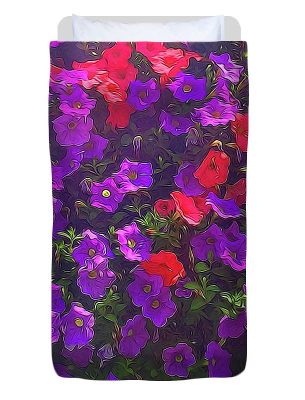 Pile Of Petunias - Duvet Cover