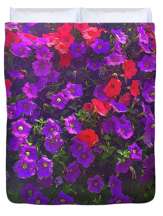 Pile Of Petunias - Duvet Cover