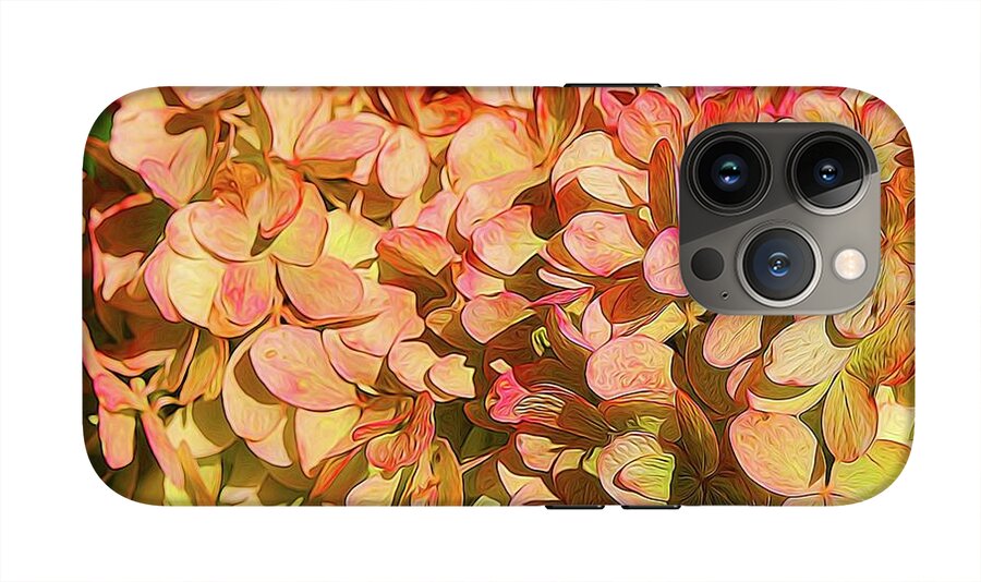 Pink and Creamy Hydrangea - Phone Case