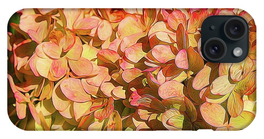 Pink and Creamy Hydrangea - Phone Case