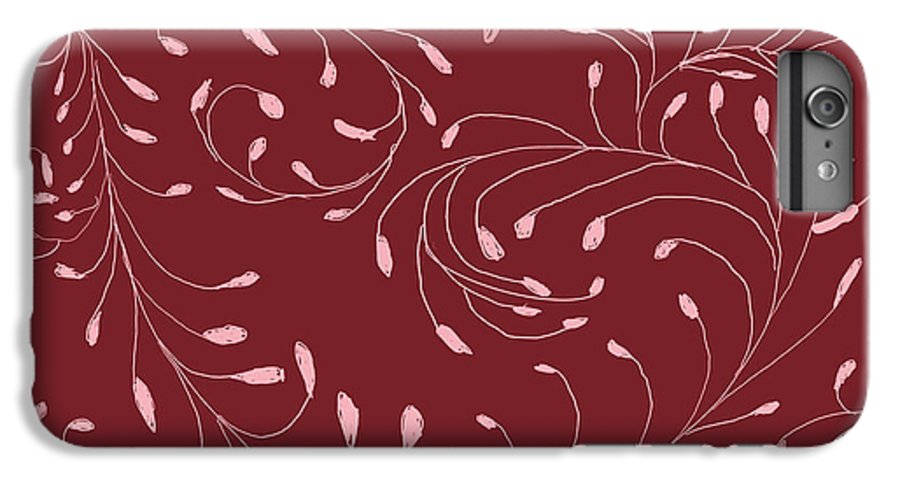 Pink and Red Zentangle Vines and Leaf Pattern - Phone Case