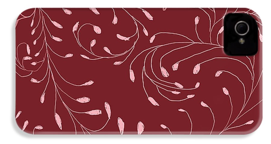 Pink and Red Zentangle Vines and Leaf Pattern - Phone Case