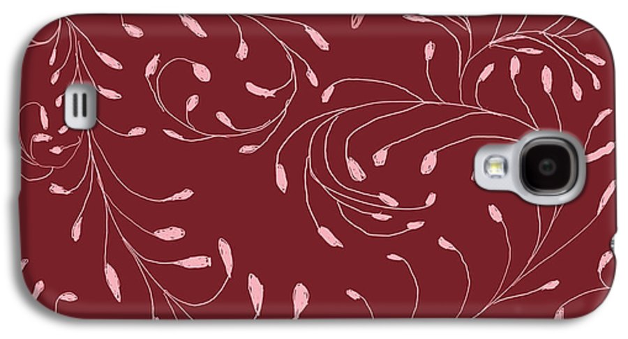 Pink and Red Zentangle Vines and Leaf Pattern - Phone Case