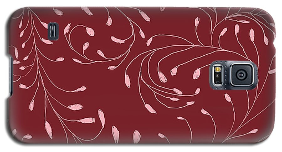 Pink and Red Zentangle Vines and Leaf Pattern - Phone Case