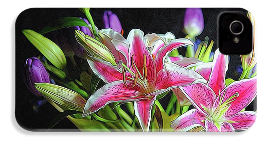 Pink and White Lily Bouquet - Phone Case