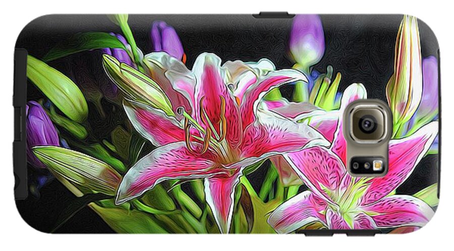 Pink and White Lily Bouquet - Phone Case