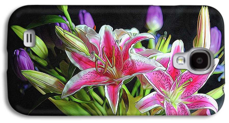 Pink and White Lily Bouquet - Phone Case