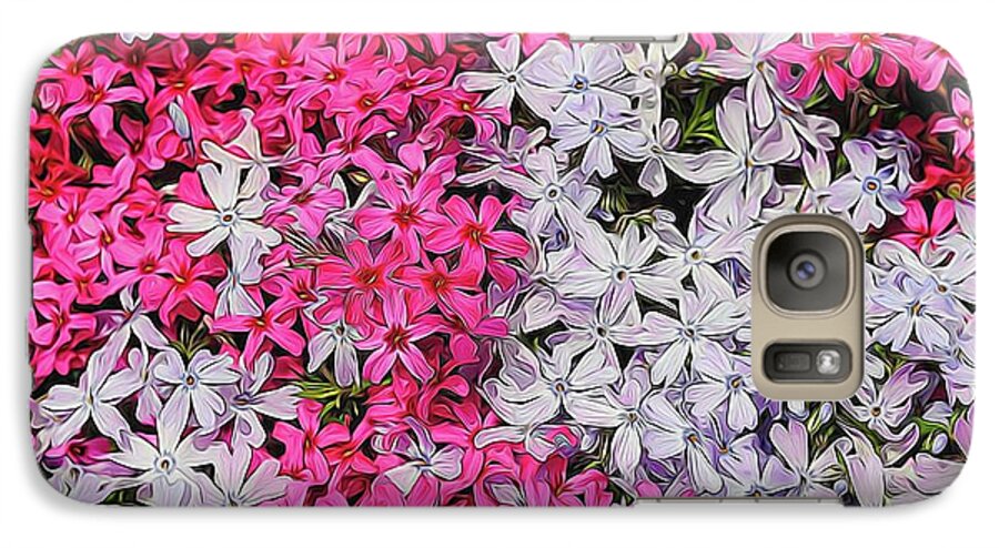 Pink and White Phlox - Phone Case