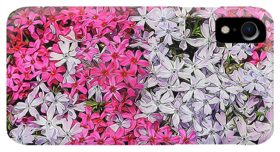Pink and White Phlox - Phone Case
