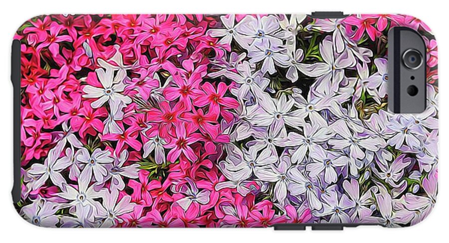 Pink and White Phlox - Phone Case