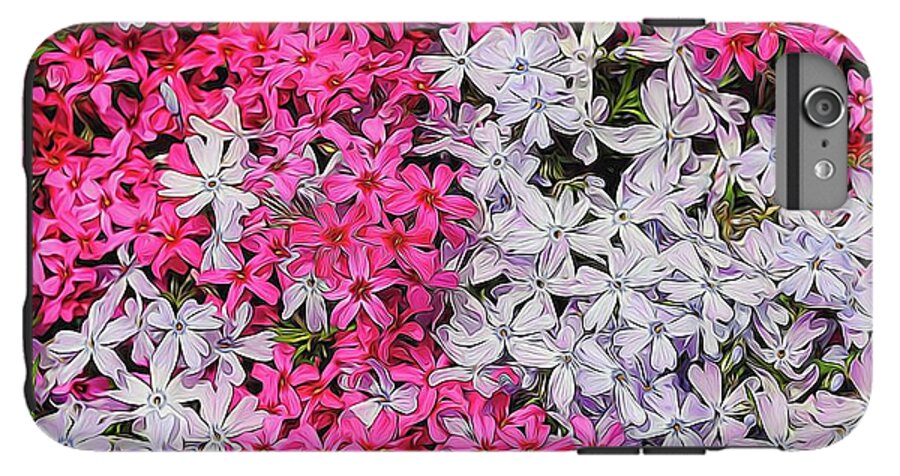 Pink and White Phlox - Phone Case