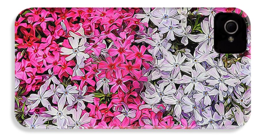 Pink and White Phlox - Phone Case