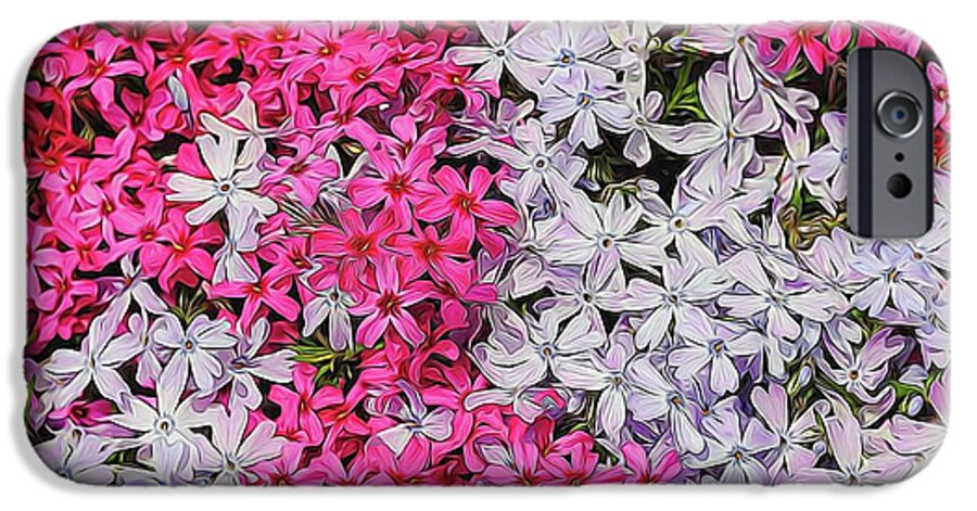 Pink and White Phlox - Phone Case