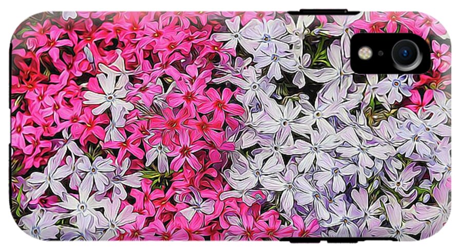 Pink and White Phlox - Phone Case
