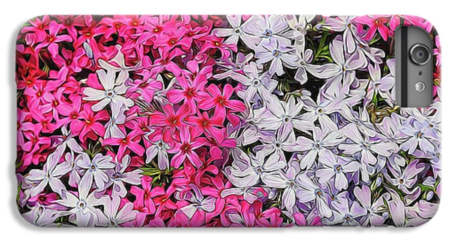 Pink and White Phlox - Phone Case