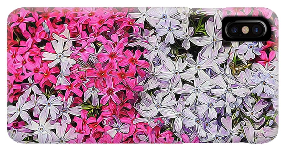 Pink and White Phlox - Phone Case