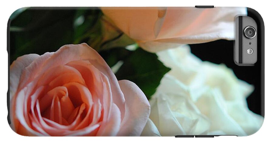 Pink and White Roses Bouquet - Phone Case