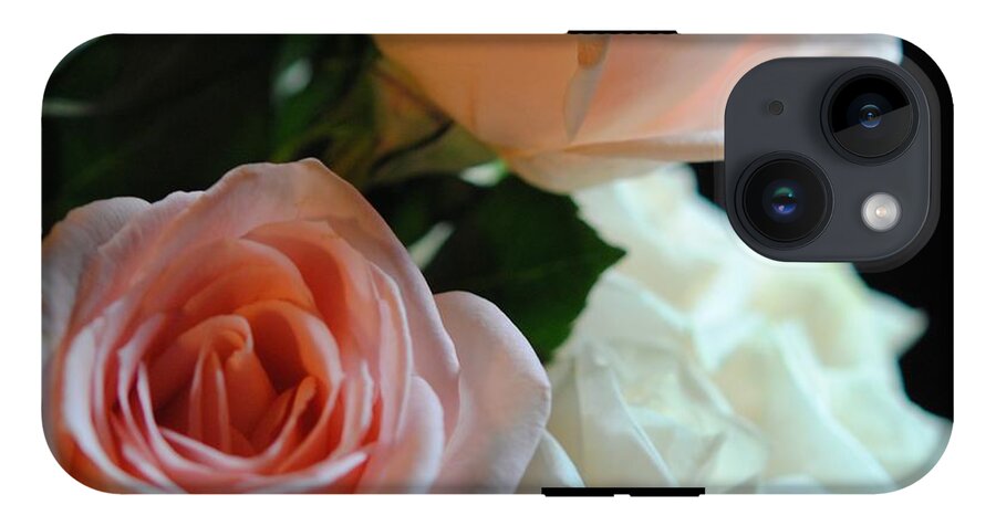 Pink and White Roses Bouquet - Phone Case