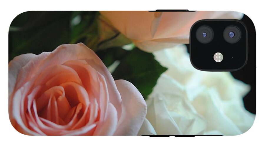 Pink and White Roses Bouquet - Phone Case