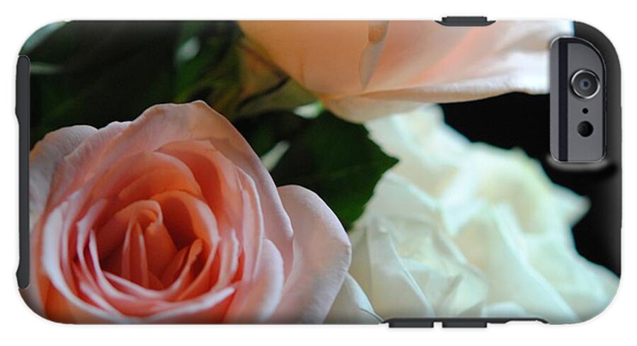 Pink and White Roses Bouquet - Phone Case
