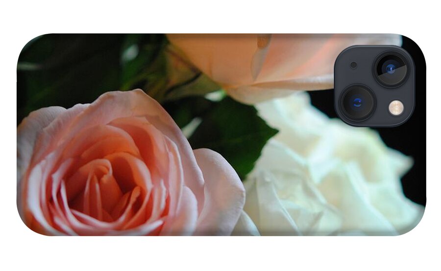 Pink and White Roses Bouquet - Phone Case