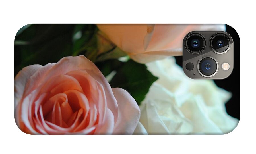 Pink and White Roses Bouquet - Phone Case