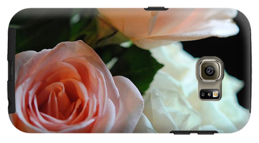 Pink and White Roses Bouquet - Phone Case