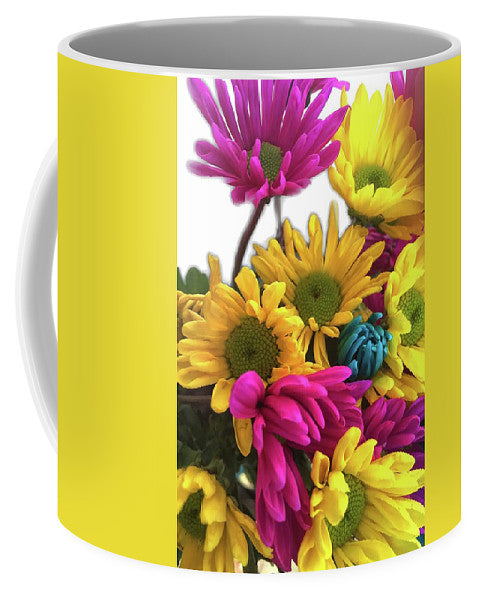 Pink and Yellow Daisies - Mug